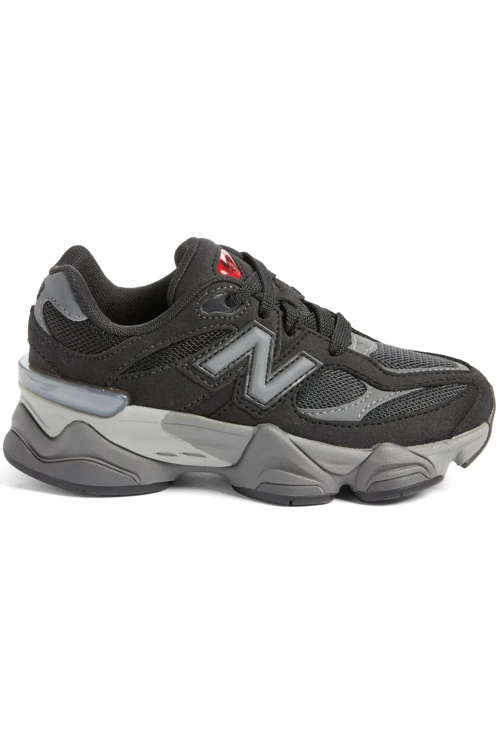 Детские кроссовки на толстой подошве 9060 New Balance, Black/Castle Rock — фото 3