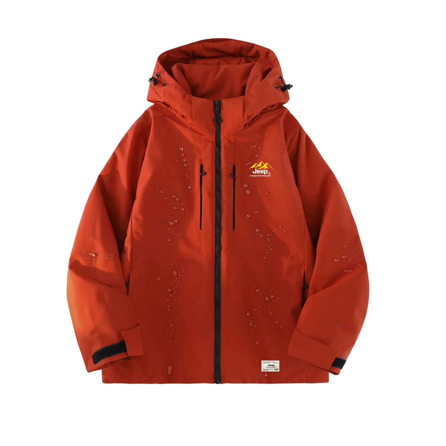 Детский пуховик с капюшоном Jeep, прямой крой, Rosefinch Red