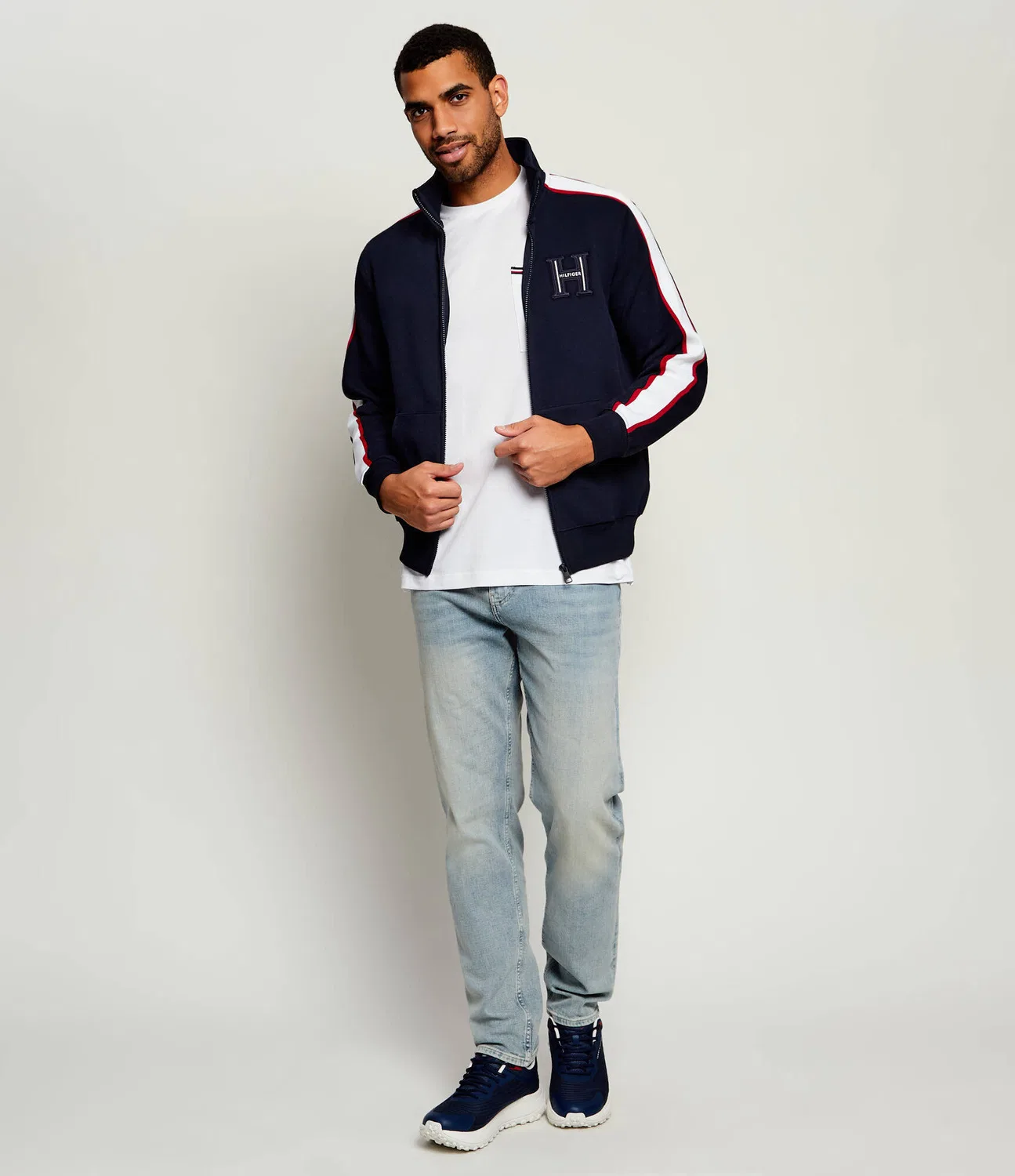 Худи на молнии Tommy Hilfiger, темно-синий — фото 2
