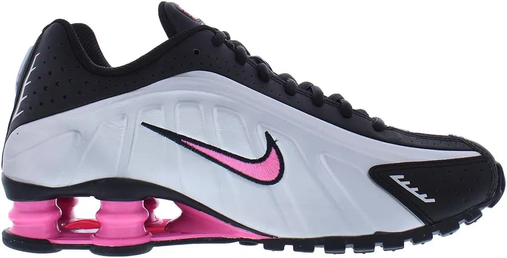 Детские кроссовки для мальчиков с амортизацией Nike Shox R4, Black/Metallic Silver — фото 3