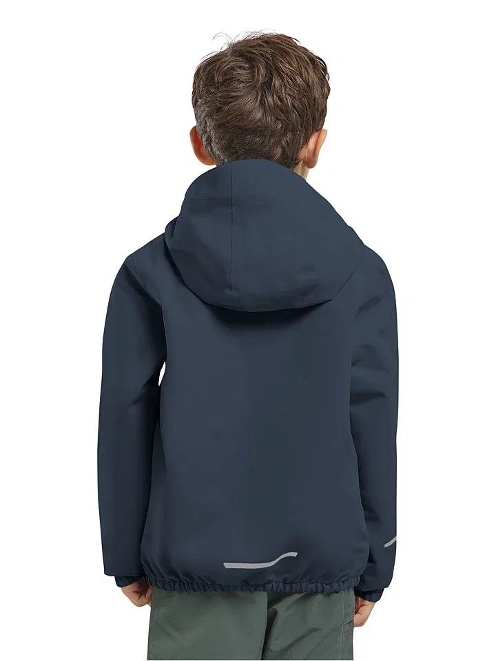 Куртка дождевик с капюшоном модель Flaze Jack Wolfskin, темно-синий — фото 2