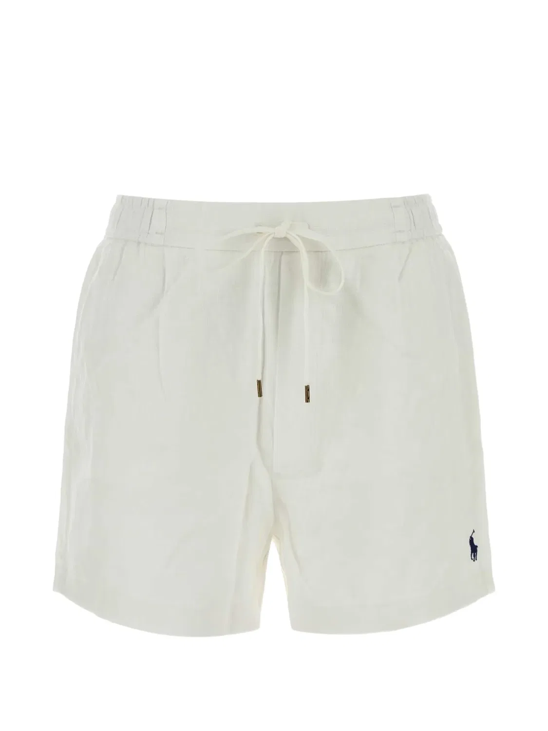 Льняные шорты с кулиской, белые Polo Ralph Lauren, белый