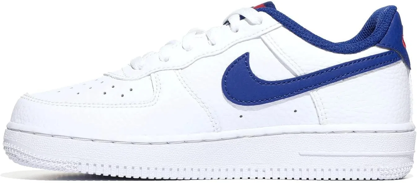 Детские кроссовки для мальчиков Force 1 Nike, White/Deep Royal Blue/University Red — фото 2
