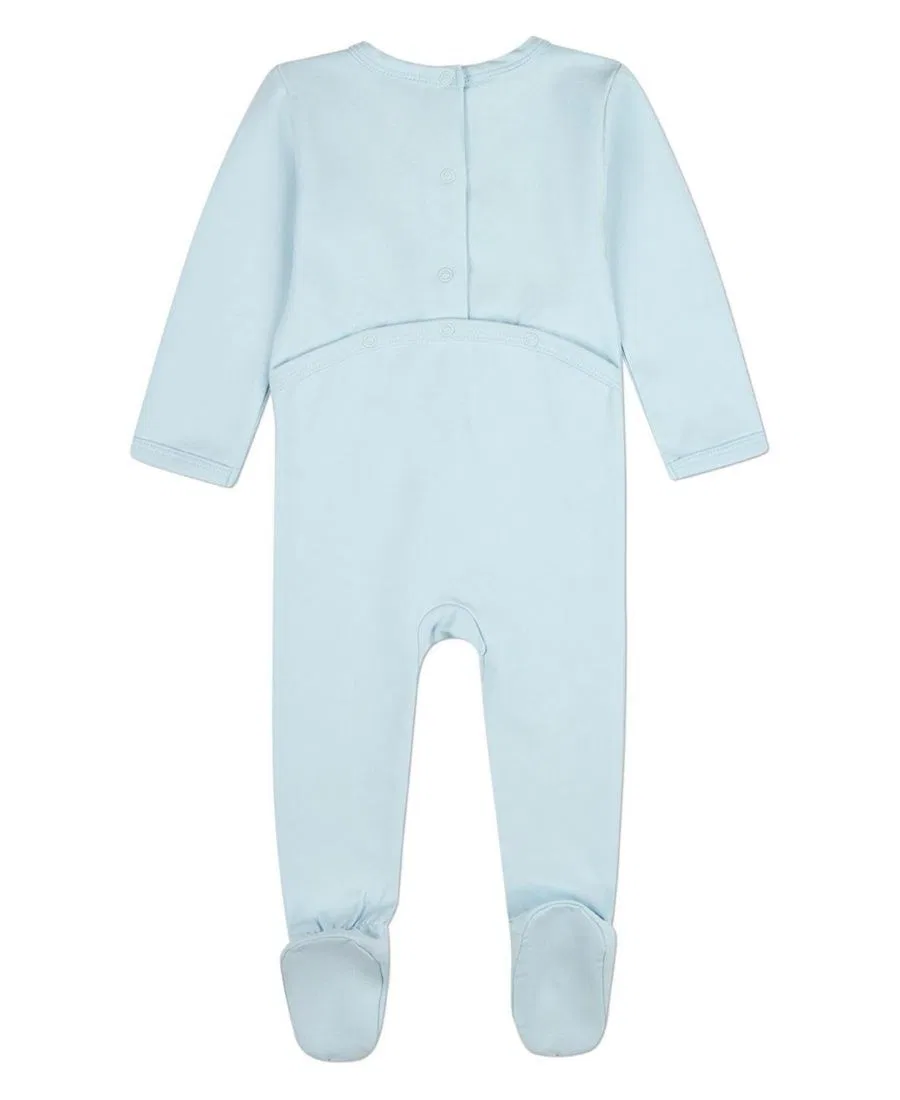 Боди-комбинезон с длинным рукавом Sitting Goose MeMoi, Baby Blue — фото 2