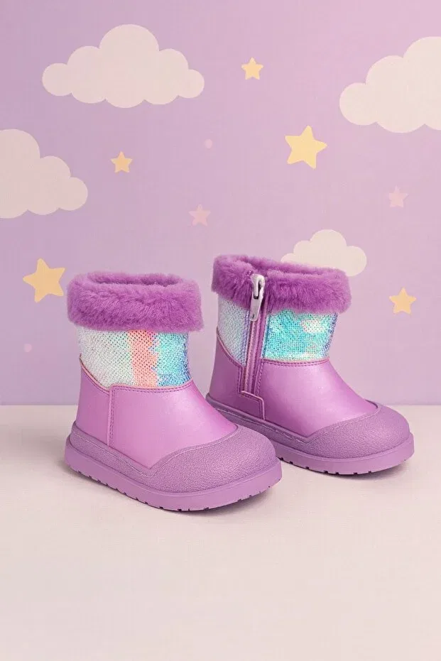 Детские ботинки для девочек с ортопедической стелькой Ays Shoes, Purple