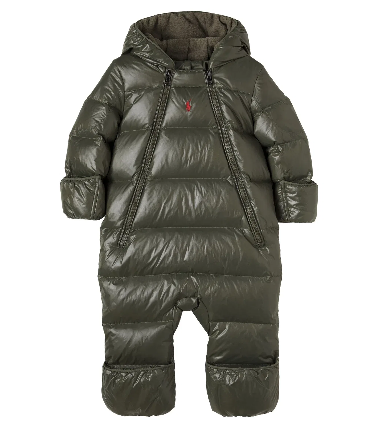 Комбинезон с капюшоном Polo Ralph Lauren Kids, зеленый