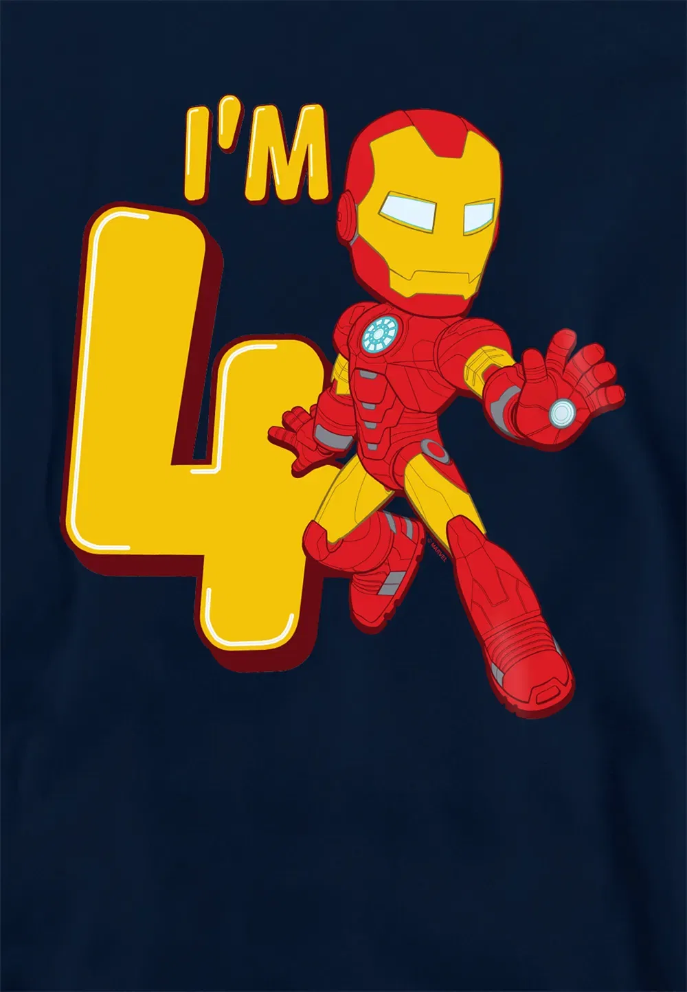 Детская худи Marvel Iron Man, темно-синий, темно-синий — фото 2