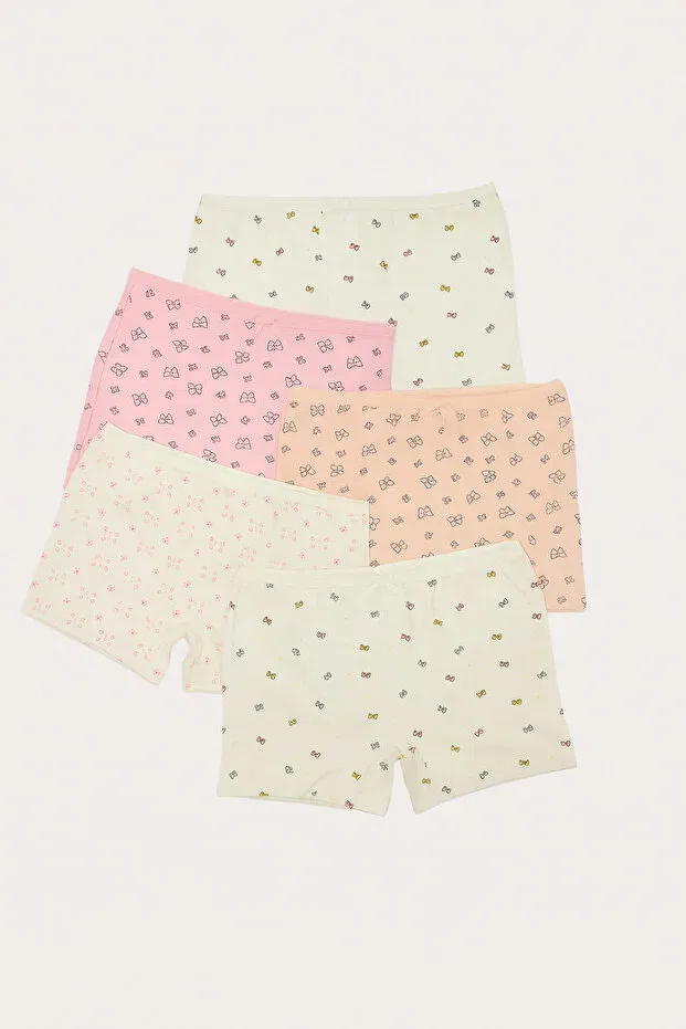 Детские боксеры для мальчиков хлопковые 5-штучный комплект Girl'S butterfly Bony Socks, Multicolored