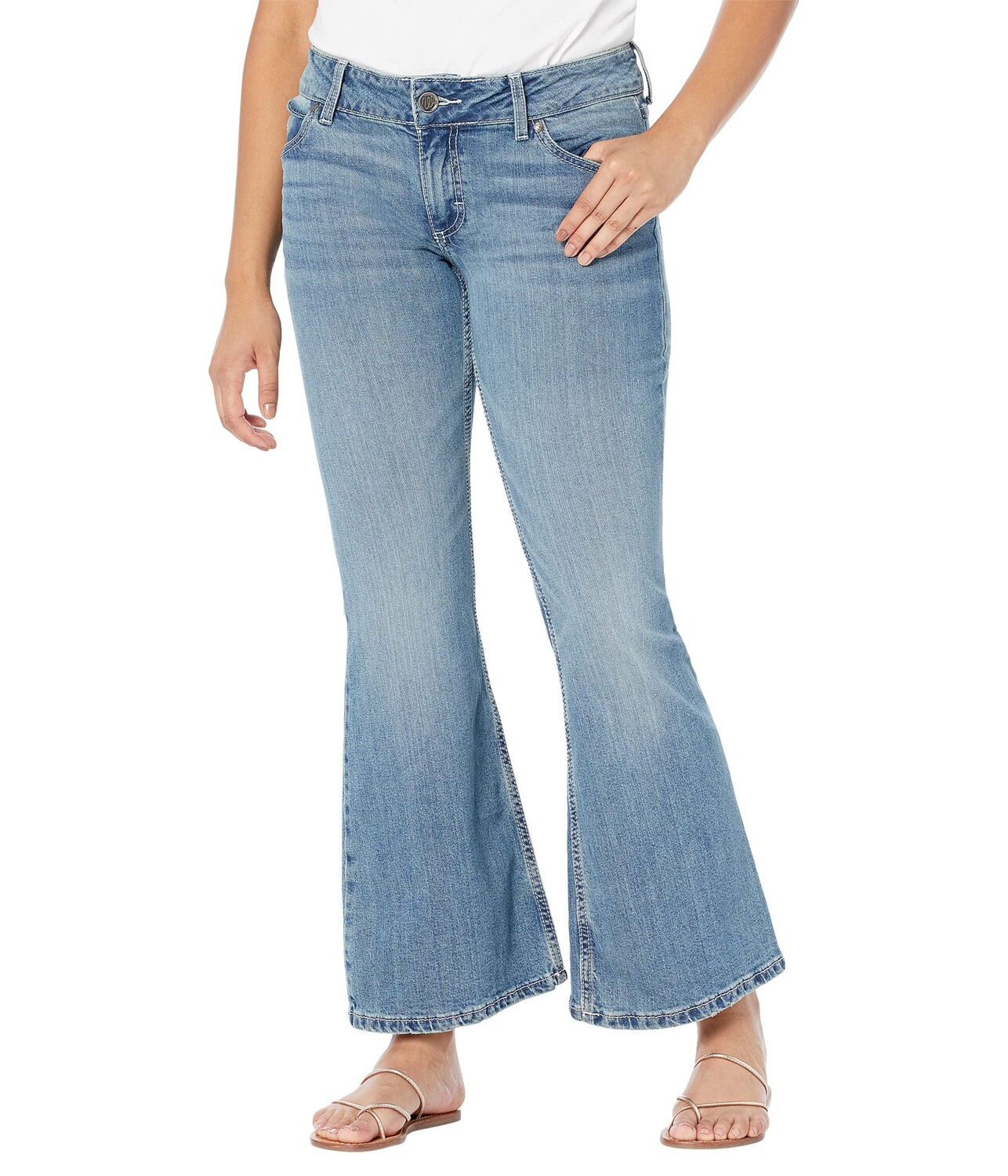 

Джинсы Wrangler, Retro Flare Leg Mae Mid-Rise Jeans