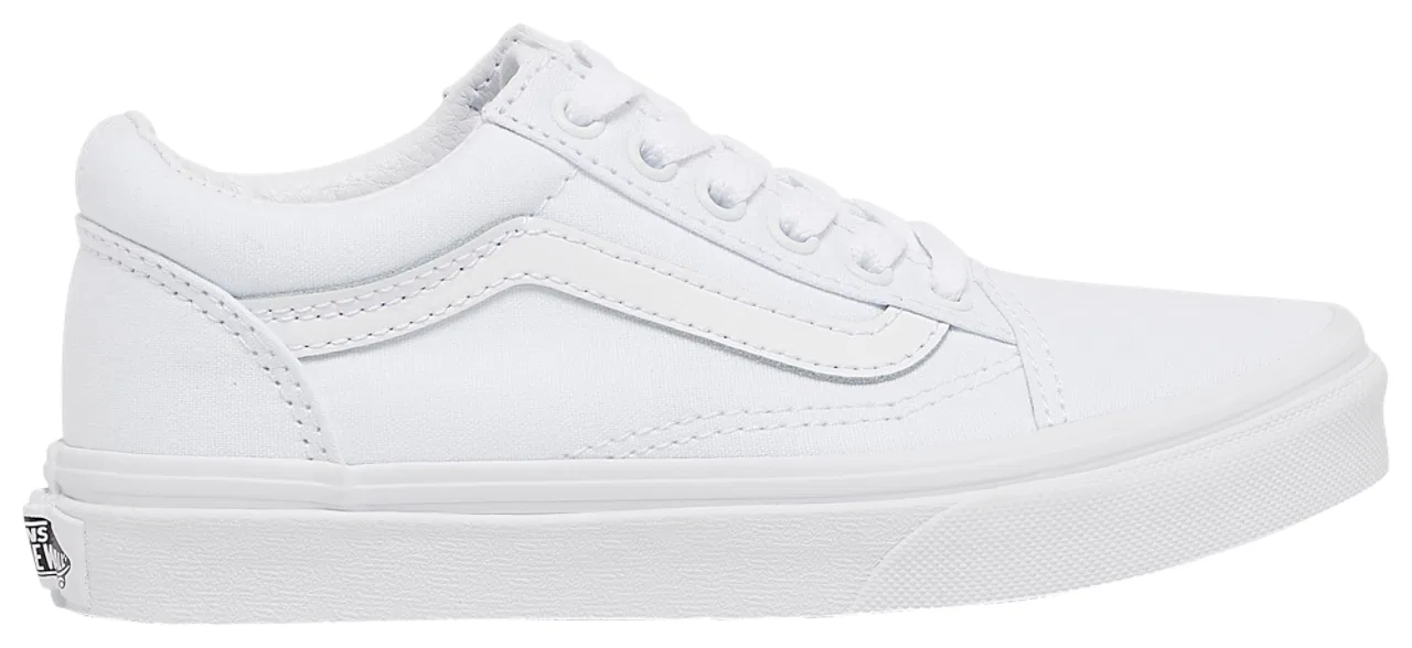 Кроссовки для мальчиков Old Skool Vans, цвет True White