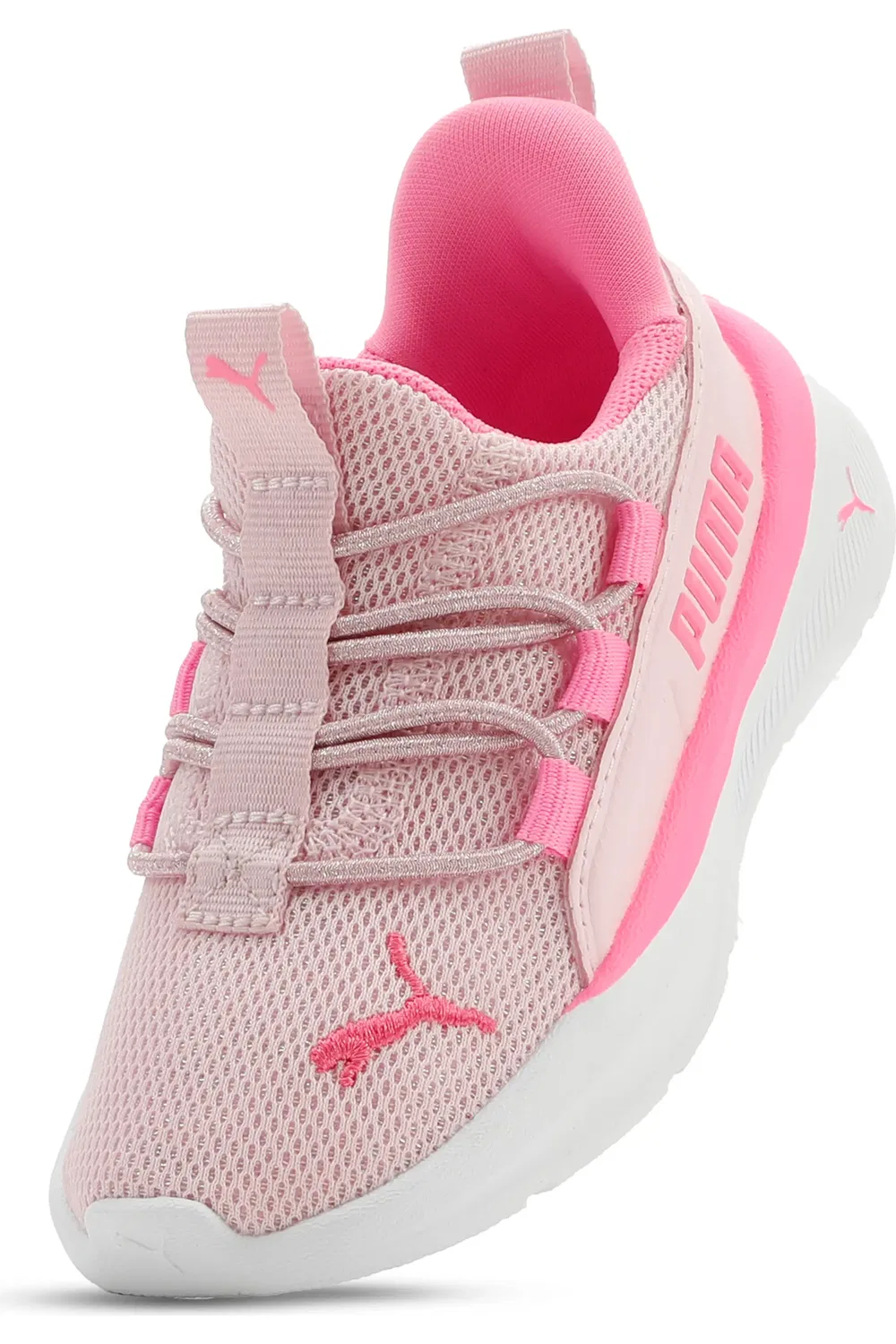 Детские кроссовки на шнуровке One4All 2.0 PUMA, Pearl Pink/Pink Pixel — фото 3