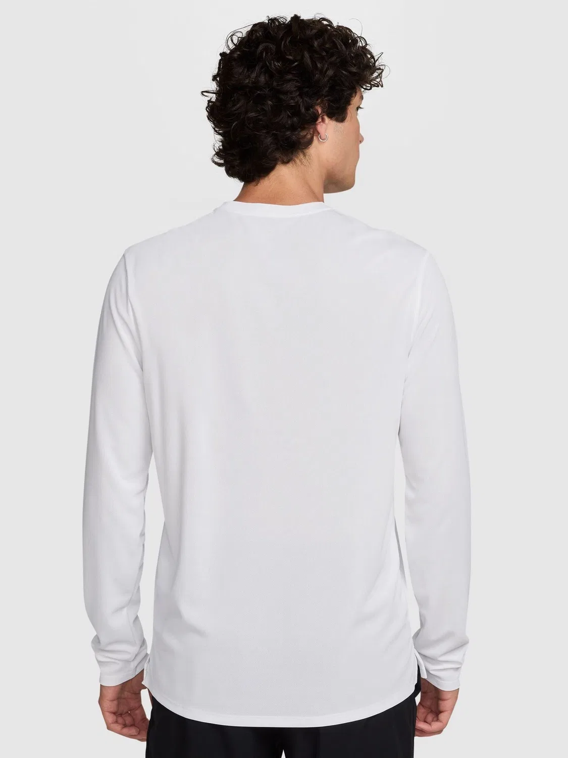 Футболка Nike Miler Dri-FIT UV с длинным рукавом, белая — фото 2