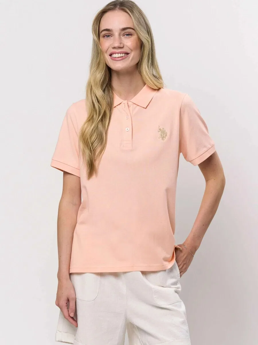 Топ 'UWHariet' светло-розового цвета U.S. Polo Assn. — фото 3