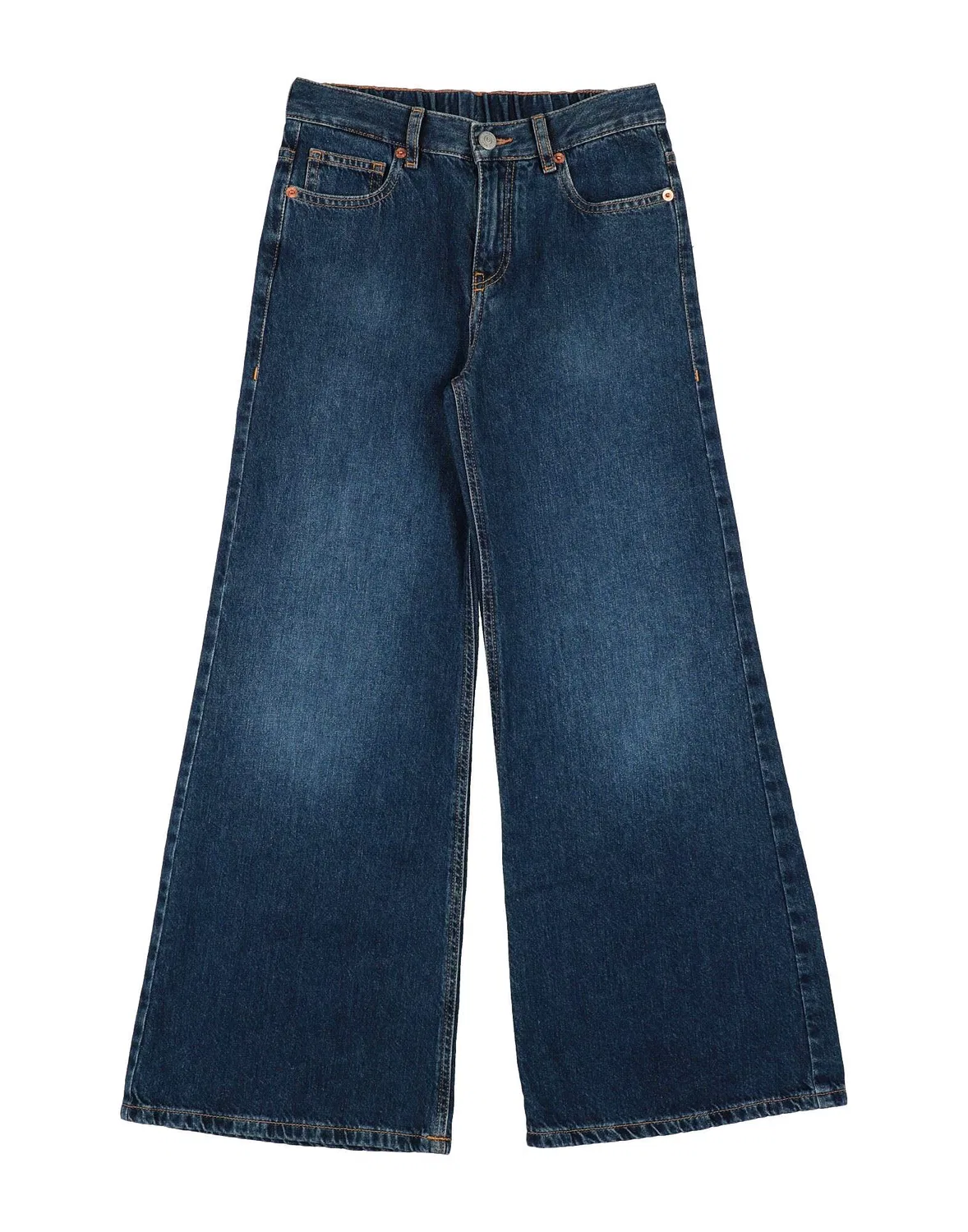 Джинсы с эффектом потертости MM6 Maison Margiela, синий