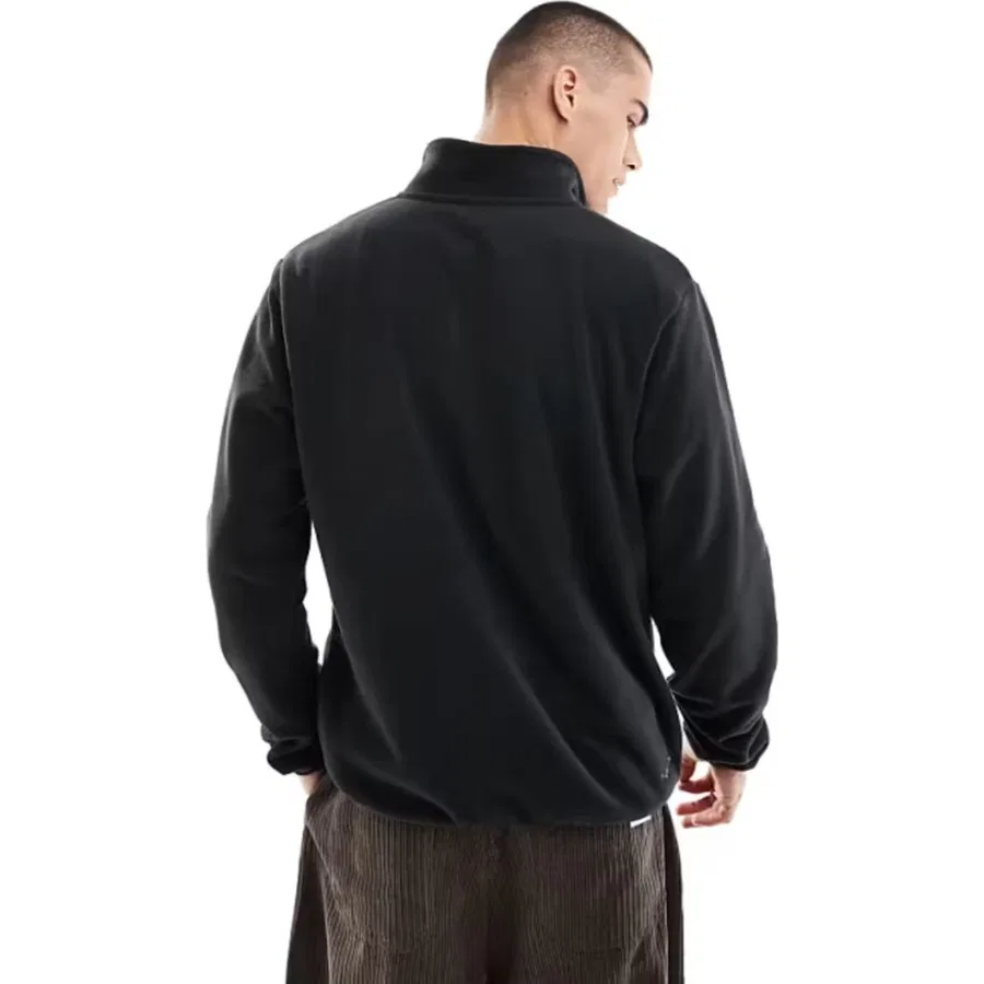 Свитшот мужской с полузамком Nike Air Half-Zip Fleece, Черный — фото 2