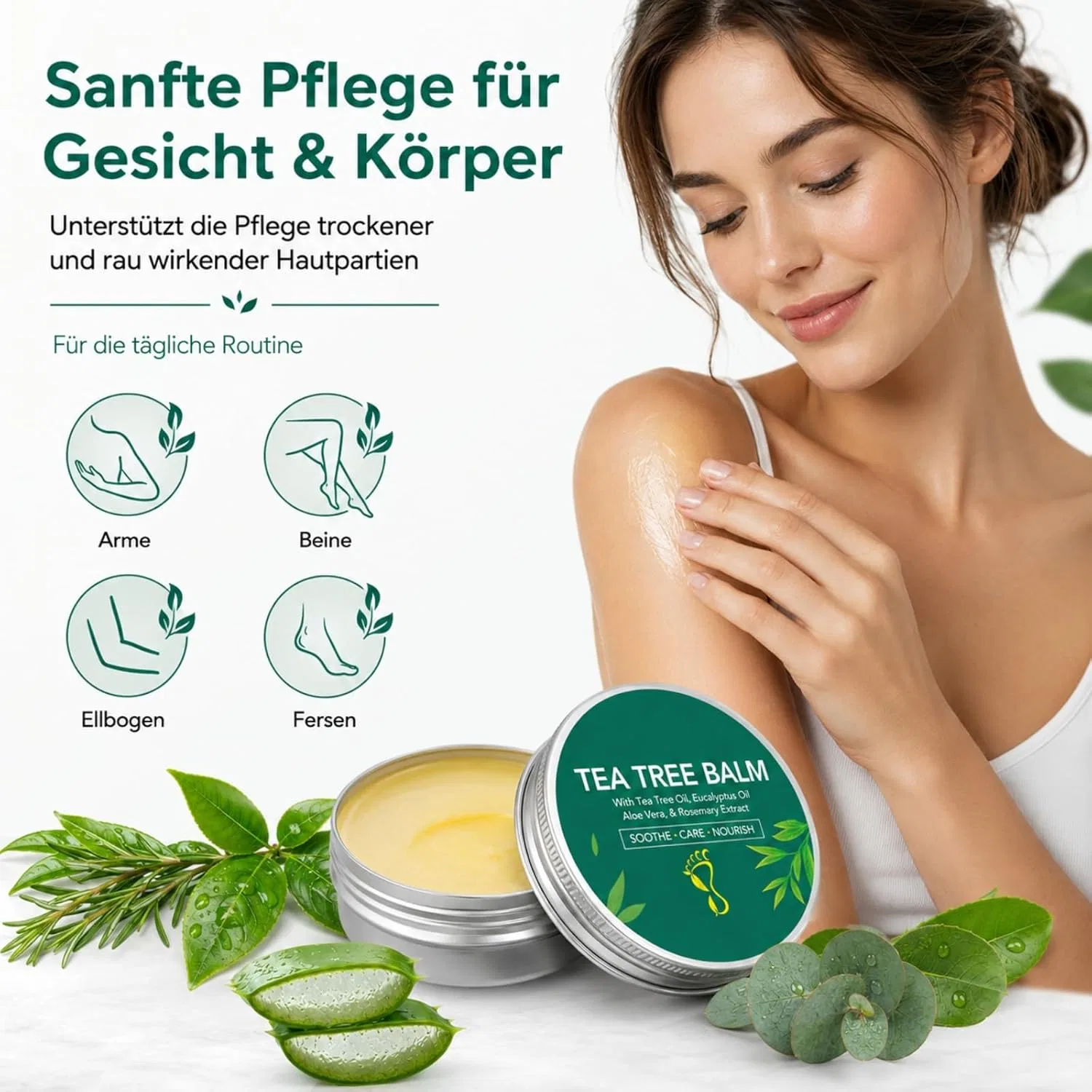Крем Teebaumöl Creme, Barevel, 60 г — фото 3