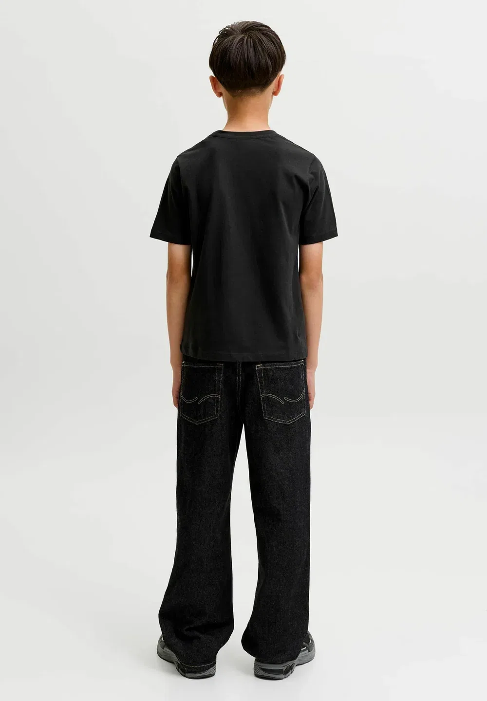 Футболка с принтом в горошек Jcofusion ss cn sn jnr - футболка с принтом Jack & Jones Junior, Black — фото 3