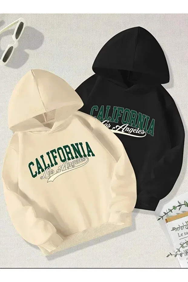 Детские свитшот для мальчиков с принтом California Printed Children's Raised Winter Baxia, Multicolor