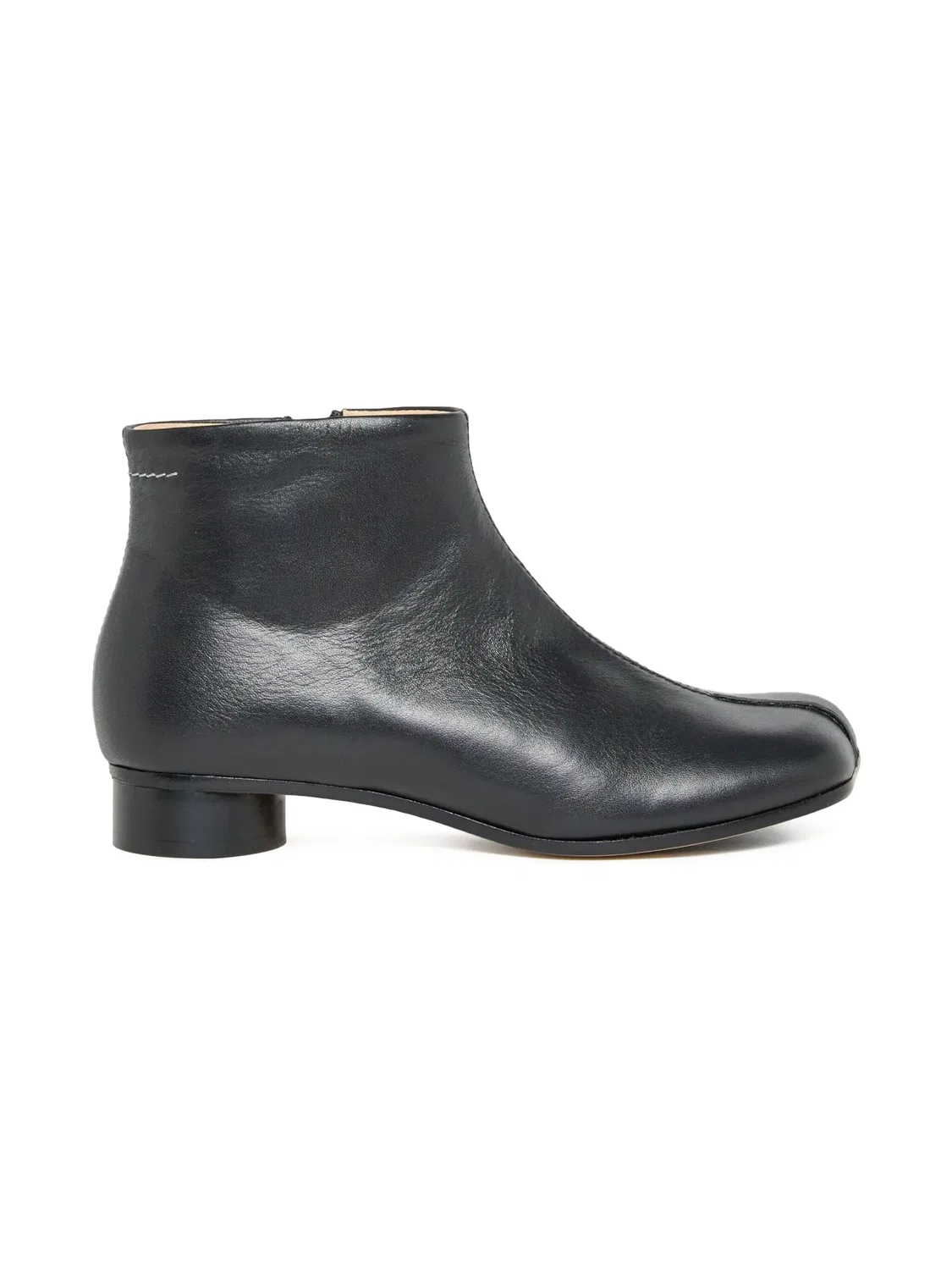 Ботинки с квадратным носком и застежкой на молнии MM6 Maison Margiela, черный
