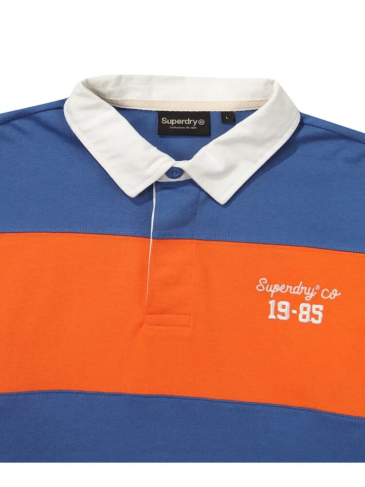 Футболка с длинным рукавом Rugby Shirt SUPERDRY, Orange — фото 4