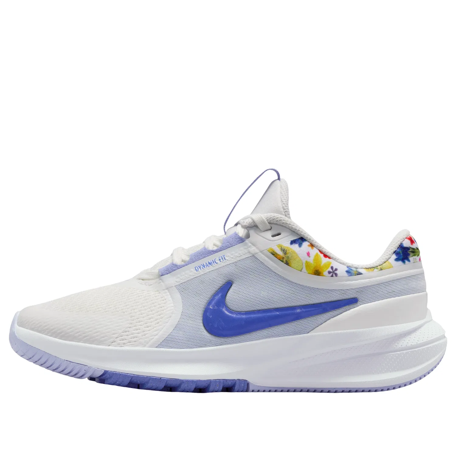 Детские кроссовки с текстильным верхом Star Runner 5 ‘White Light Thistle Sapphire’ Nike, Summit White/Light Thistle/Sapphire
