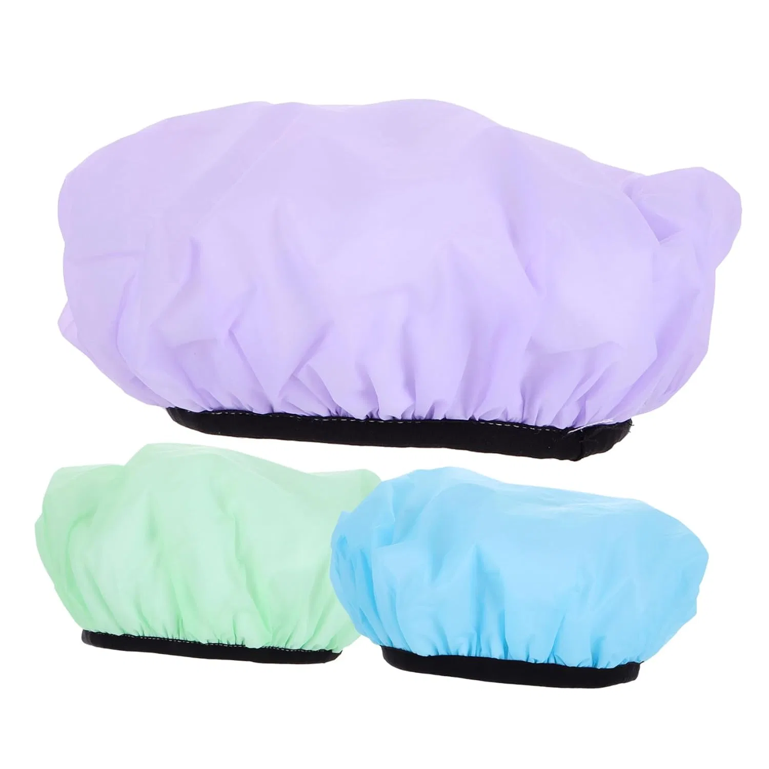 Шапочка для душа из микрофибры, 3 шт, Happyyami, 27x27x10 см, Sortierte Farbe