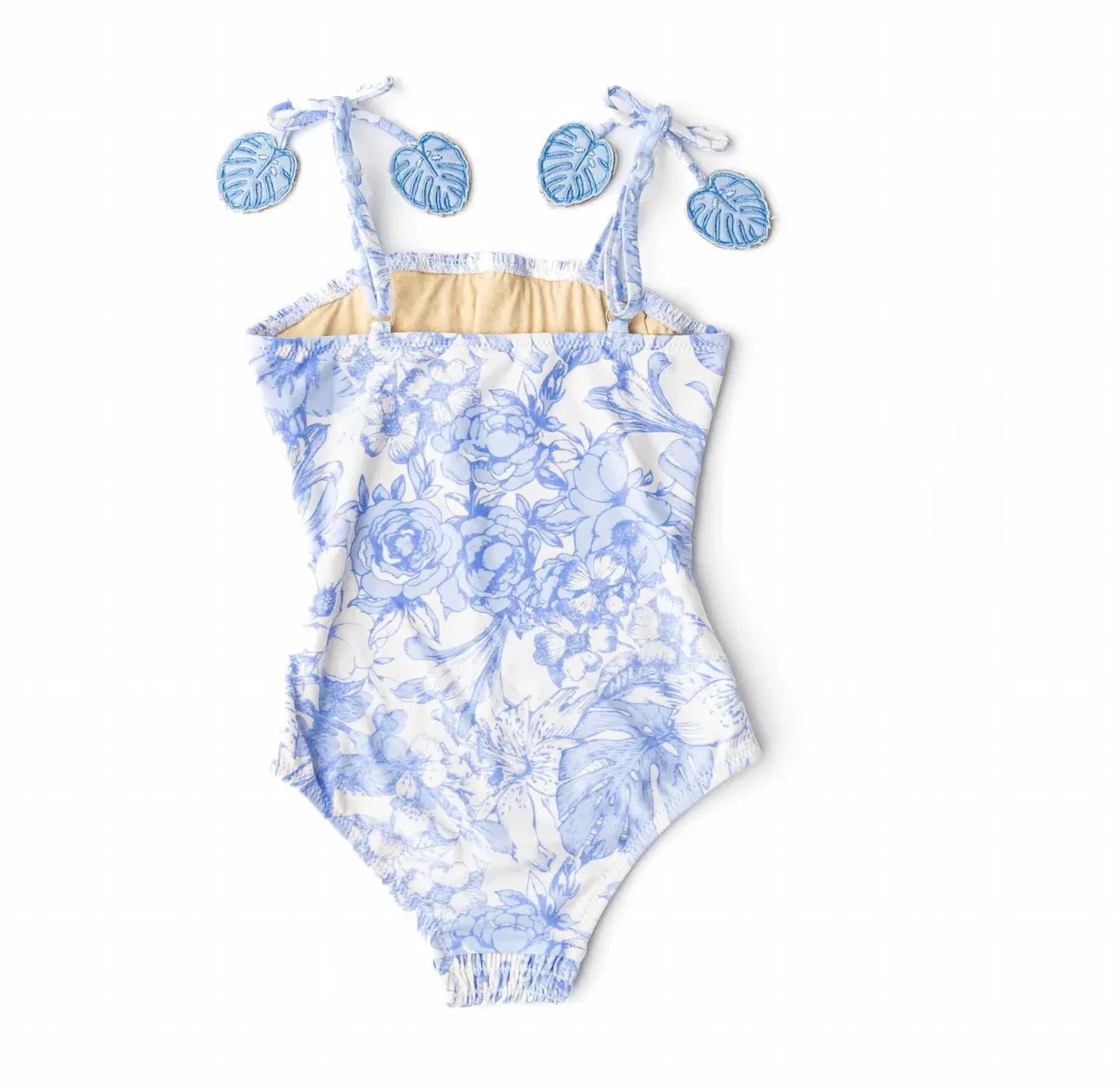 Детский купальник слитный с тропическим принтом Tropical Blues shade critters, Tropical Blues — фото 4