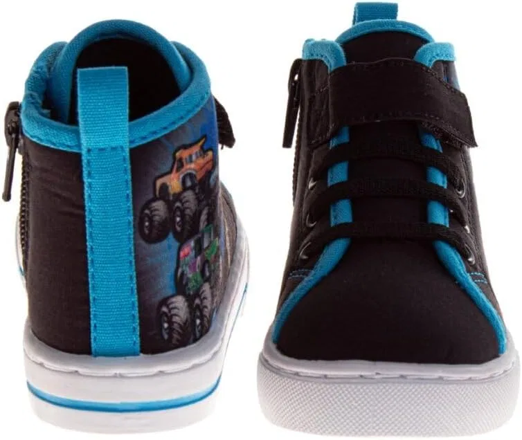 Детские кроссовки для мальчиков с принтом Monster Jam Josmo, Blue Black — фото 3