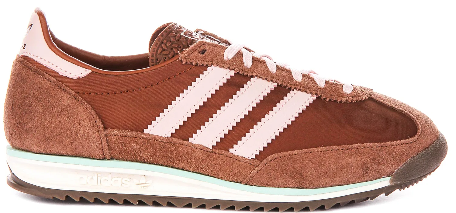 Детские кроссовки для мальчиков с полосками Sl72 Og Adidas Originals, Bronze Layer Cream White Black Core — фото 2