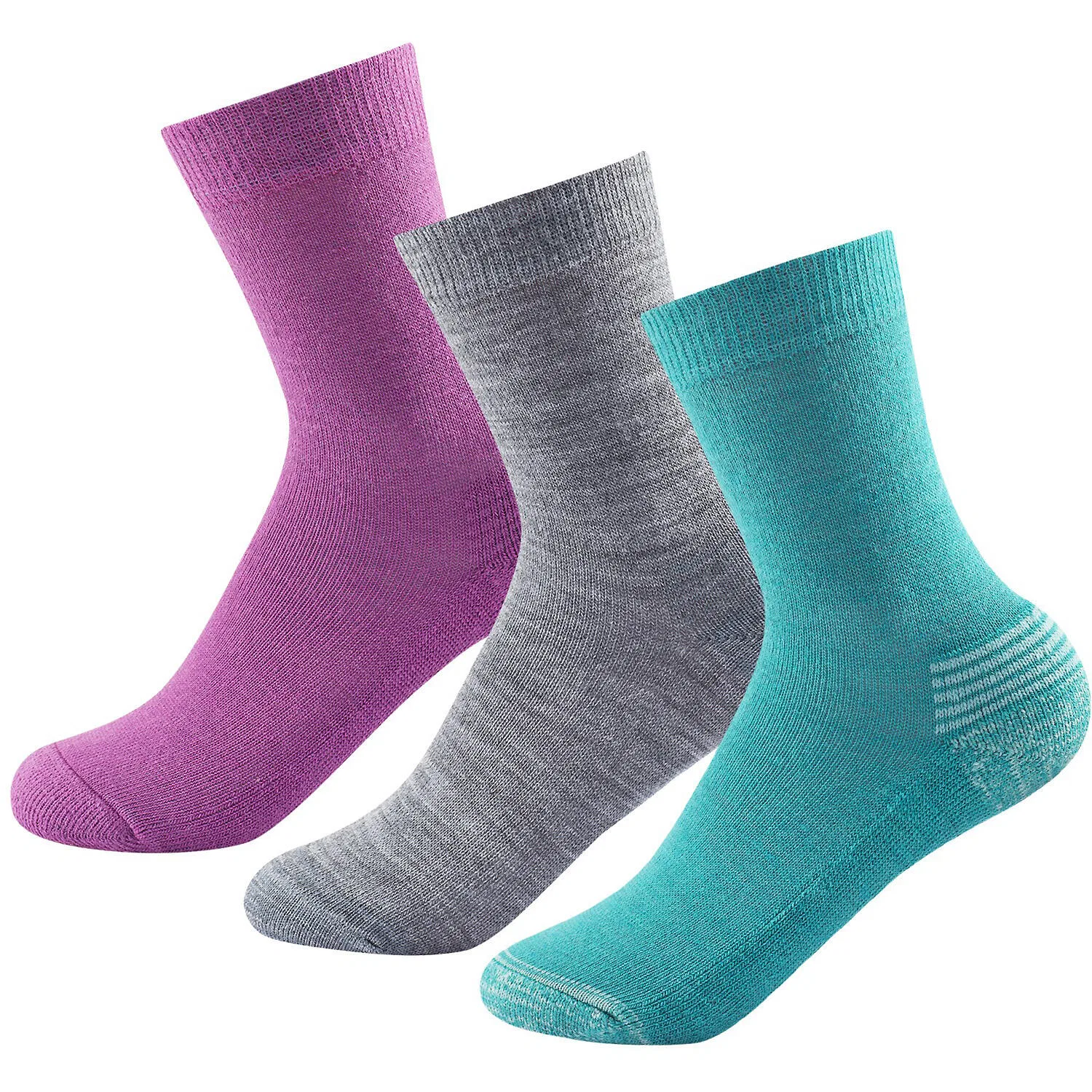 Детские носки из мериносовой шерсти Daily Merino Medium Sock 3-Pack Kid Devold, Turkis
