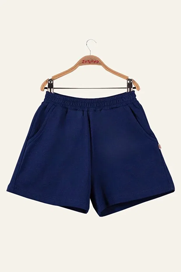 Детские шорты для девочек хлопковые Zeyland, Navy Blue