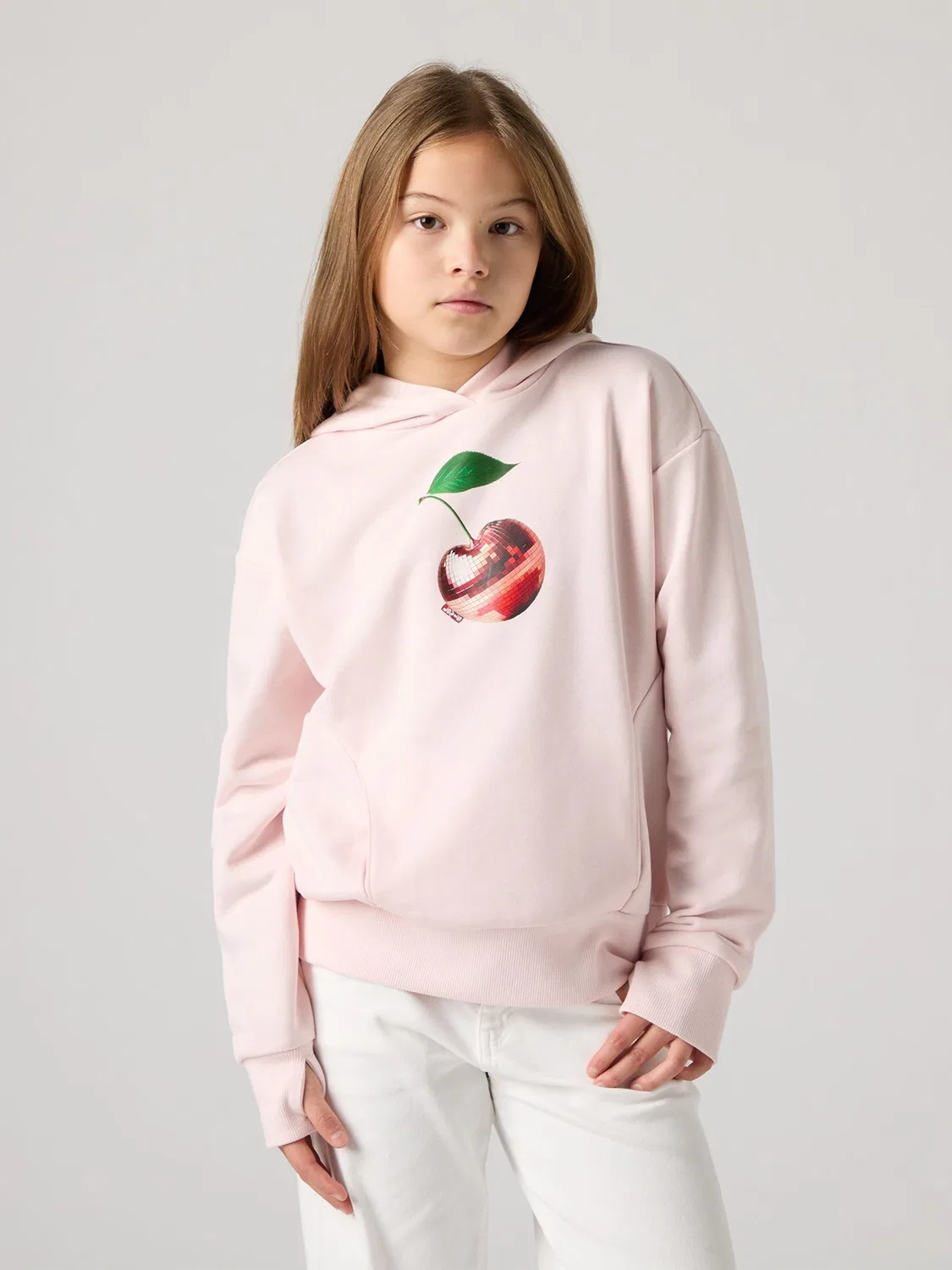 Худи Levi's Pink Disco Cherry, розовый