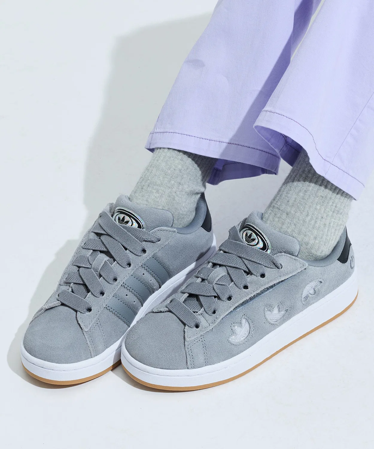 Детские кроссовки с LED-подсветкой Campus 00s Adidas, Grey