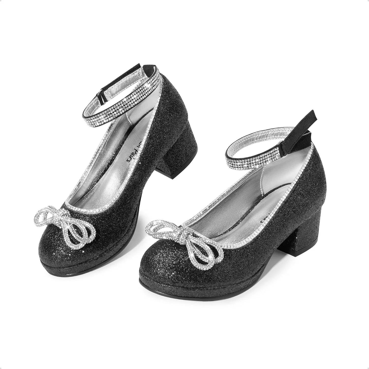 Детские туфли для девочек на платформе DREAM PAIRS, Black — фото 4