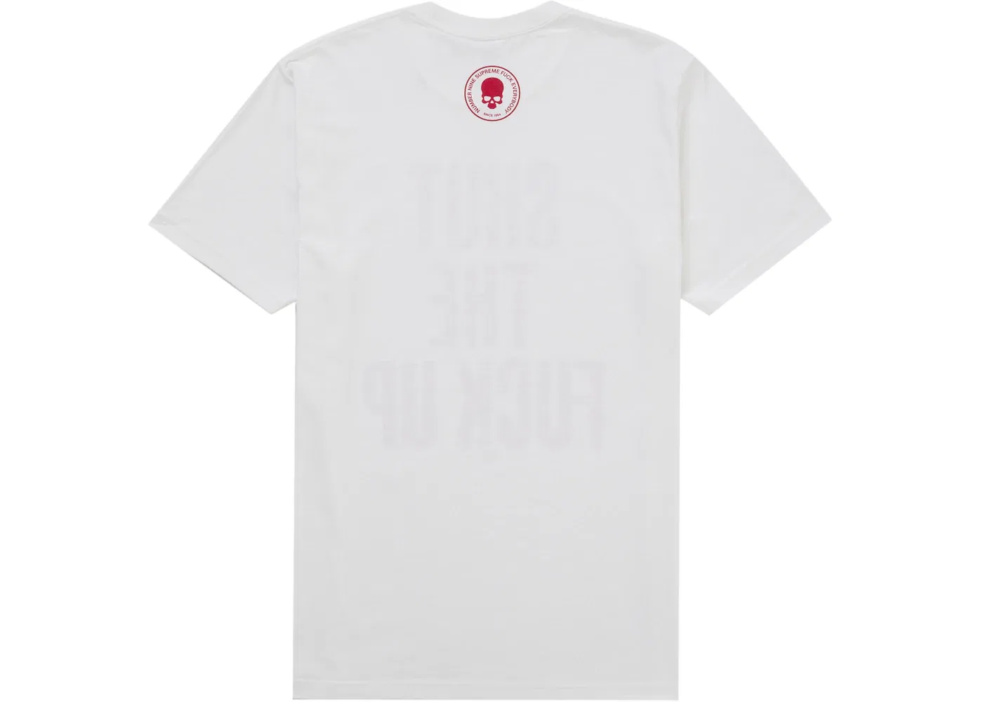 Мужская футболка с принтом Number Nine Shut Up Tee Supreme, White — фото 2
