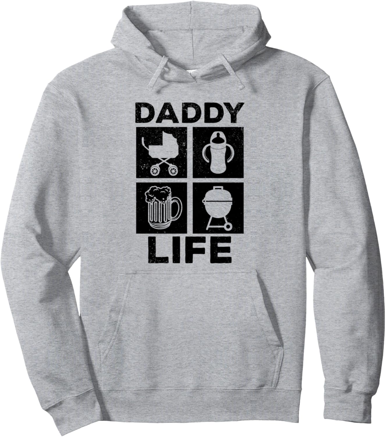 

Daddy Life - Первый День отца в Baby Beer Grill. Толстовка Father'S Day Funny Father'S Day Gifts, серый