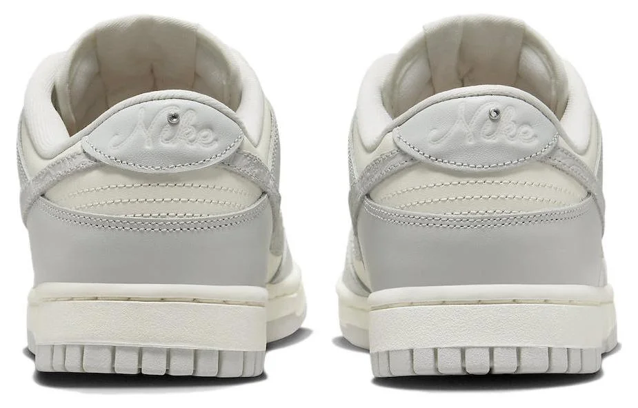 Кроссовки Nike Dunk Low. белый/светло-серый — фото 4