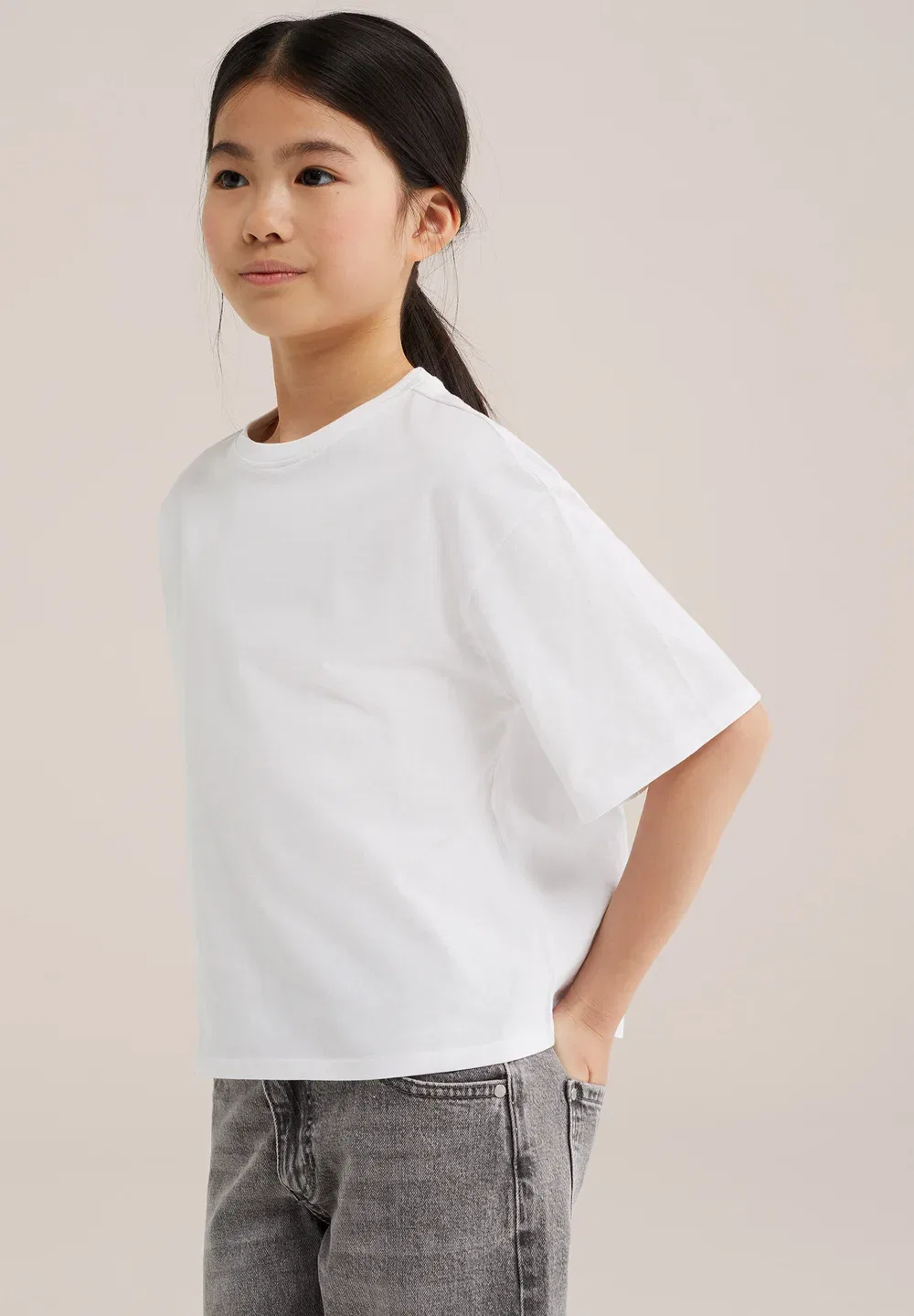 Простая футболка We Fashion, White — фото 3