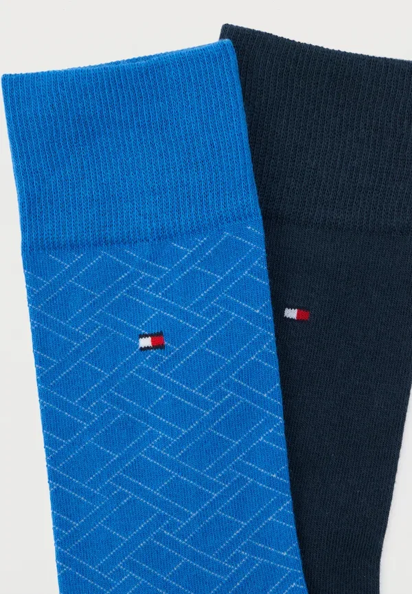 Носки комплект из 2 пар хлопок Tommy Hilfiger blue, синий — фото 2
