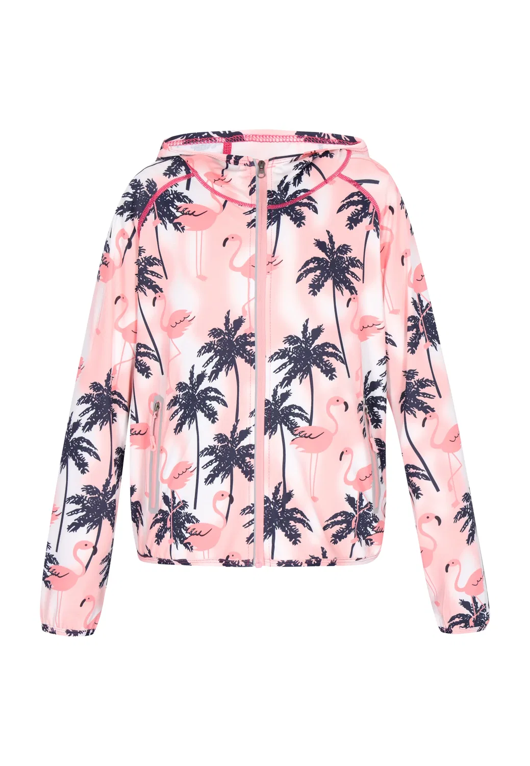 Детская демисезонная куртка с капюшоном myMo, Light Rose Multicolor