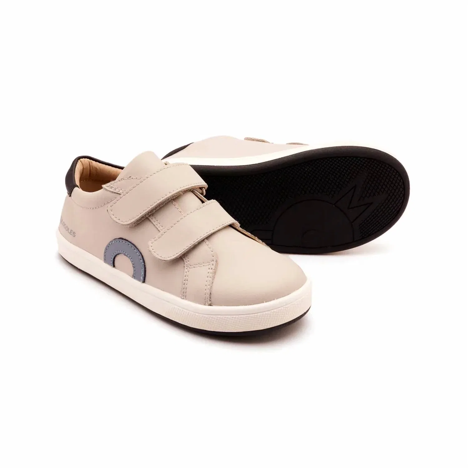 Детские кроссовки на двойной липучке с круглым носком Kix Double Strap Vl Half Circle Old Soles, Gris/Indigo — фото 3