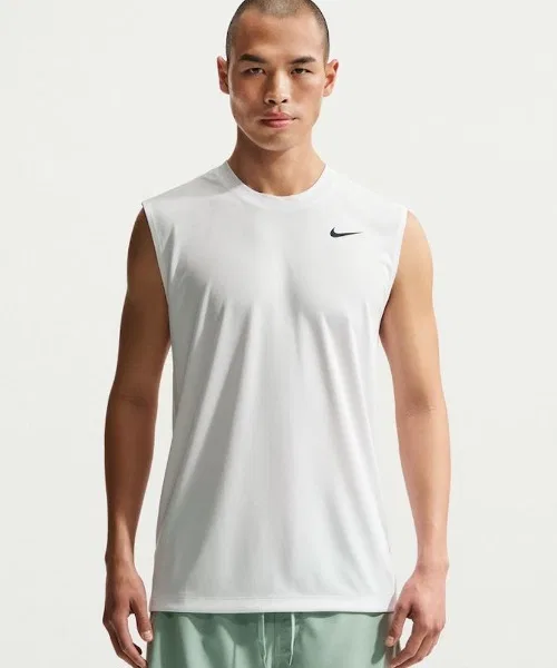 Мужской топ без рукавов NIKE DF STD SLVLS Флекс S/S T-Shirt, Белый