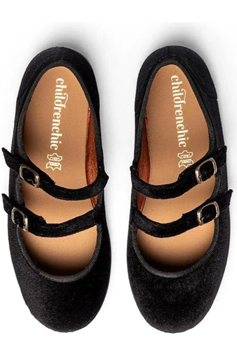 Детские туфли Мэри Джейн на двойном ремешке Zahia CHILDRENCHIC, черный — фото 3