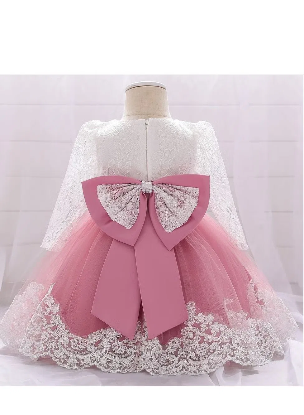 Платье с вышивкой и цветочной аппликацией для девочки Best Gift Fashion, многоцветный — фото 3