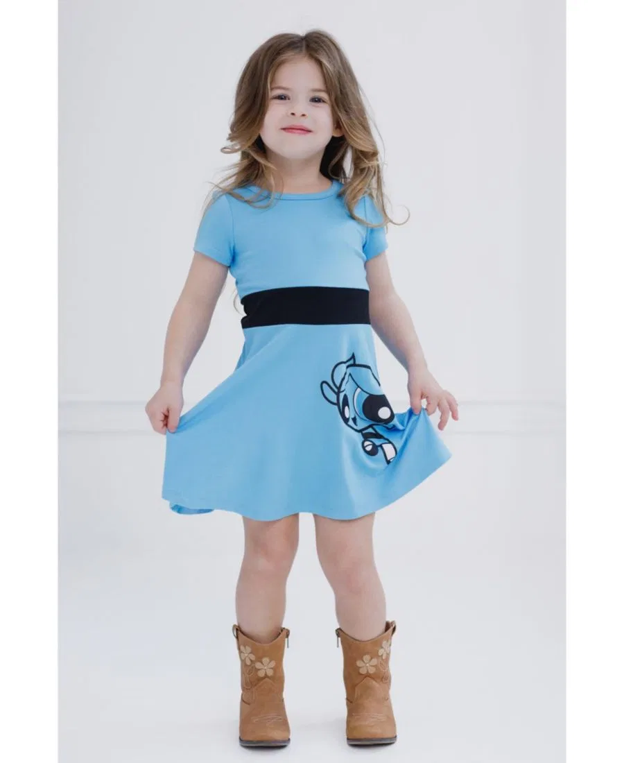 Платье с принтом Powerpuff Girls Bubbles Powerpuff Girls, Blue Bubbles — фото 4