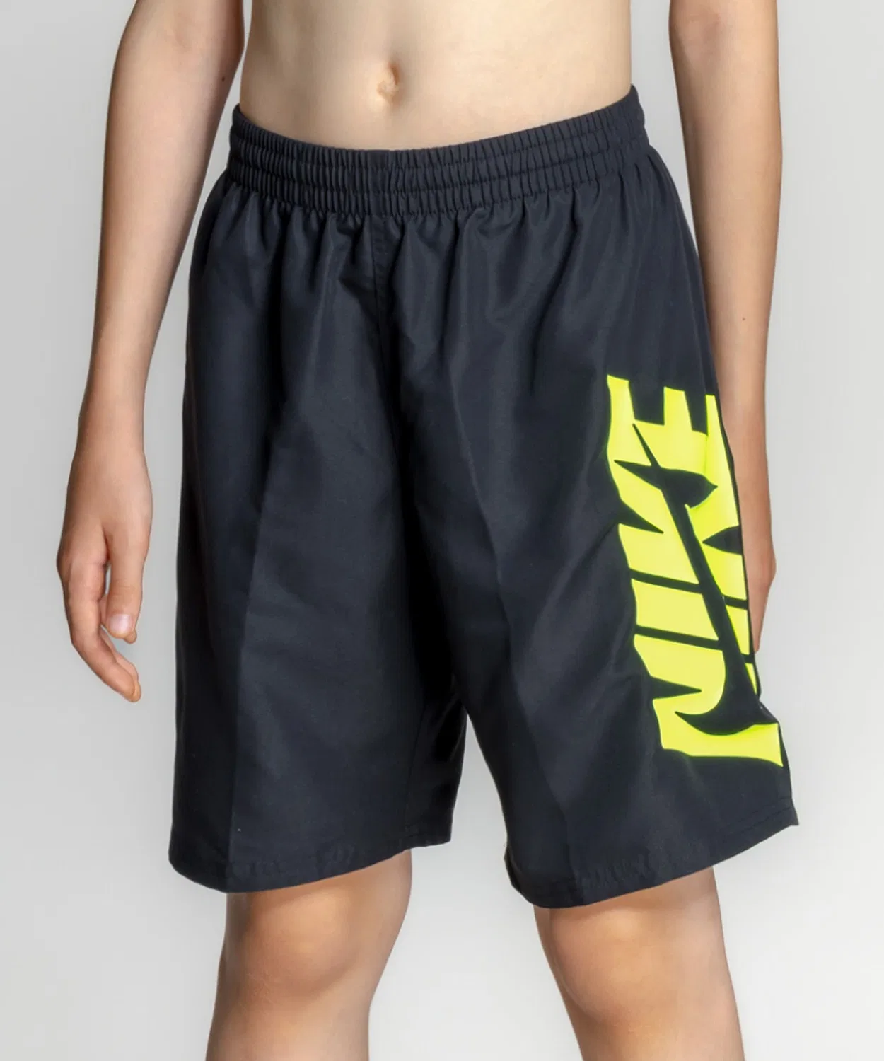 Детские плавки-шорты с принтом Breakers Swoosh Cut Out NIKE, Black