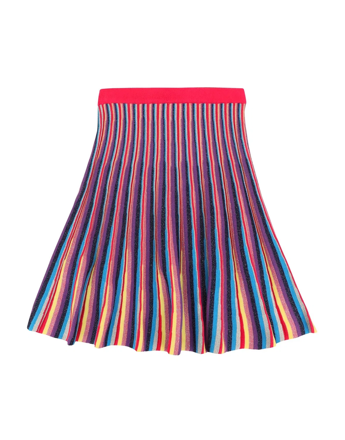 Детская юбка для девочек полосатая Knitted Missoni, фуксия