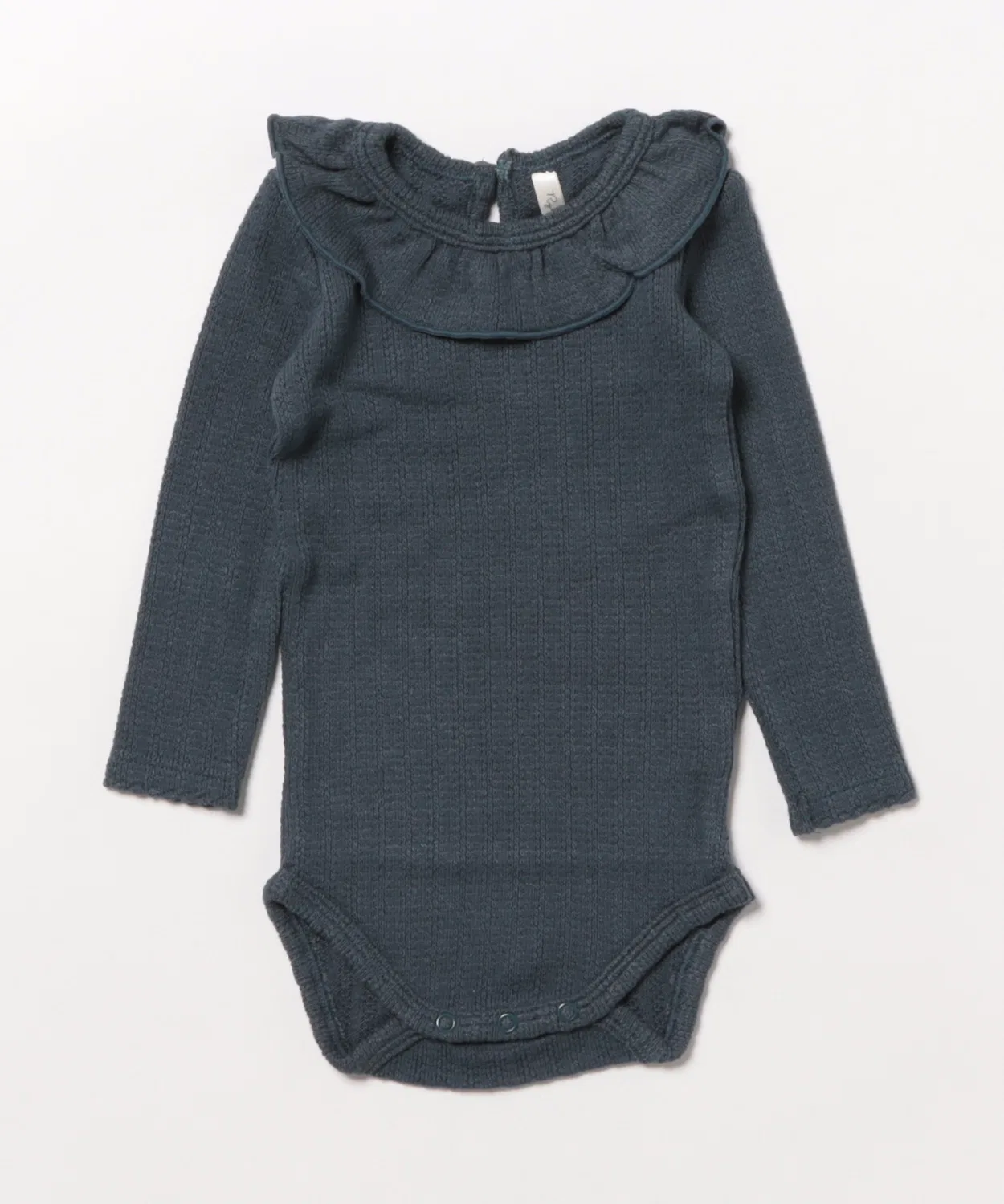 Детский боди-комбинезон с воланами Ruffle Collar Bodysuit Rylee + Cru, Blue