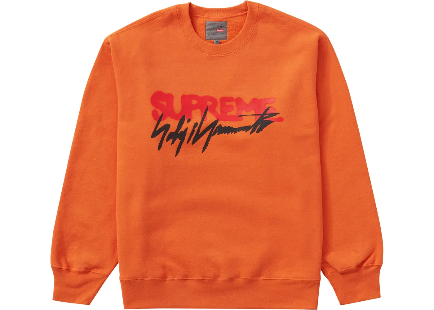 Мужской свитшот с принтом Yohji Yamamoto Supreme, Orange