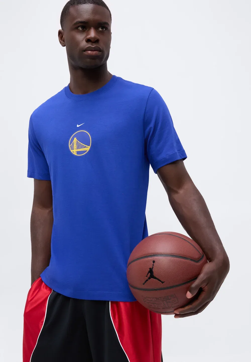 Футболка с логотипом NBA Golden State Warriors (GSW) - клубная одежда Nike Performance, Rush Blue — фото 4